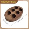 Wooden Essential Oil Bottle Storage Stand Holder for 6 Bottles Multifunctional Desk Display Nail