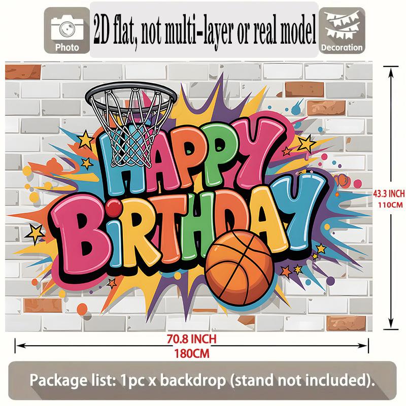 Polyester Party Backdrop Banner, Photo Booth Background, Wall Decor, Party Decoration