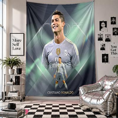 Cristiano Ronaldo Wandteppich Heimdekoration Wandbehang Tuch für Schlafzimmer Wohnzimmer Hintergrund