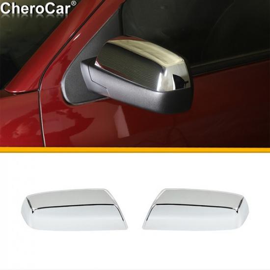 For 2014-18 Chevrolet Silverado Exterior Rearview View Mirror Cover Trim Chrome