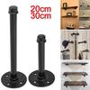 Industrial Pipe Shelf Bracket Rustic Retro Black Decor Display Wall Mounted