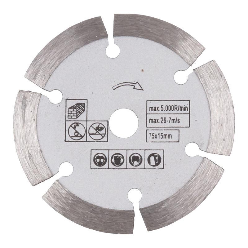 Lamă mini pentru polizor unghiular de 3 inci - disc de tăiere de 75 mm pentru lemn, metal și faianță, orificiu interior de 10 mm