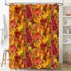Art Deco Shower Curtain Black Orange Geometric Design For Bathroom Decor Machine Washable Fabric Customizable Size (Customize Yo