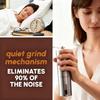 Portable Manual Coffee Grinder with Ceramic Conical Burr for Espresso Drip French Press - Adjustable Coarseness Setting - Hand