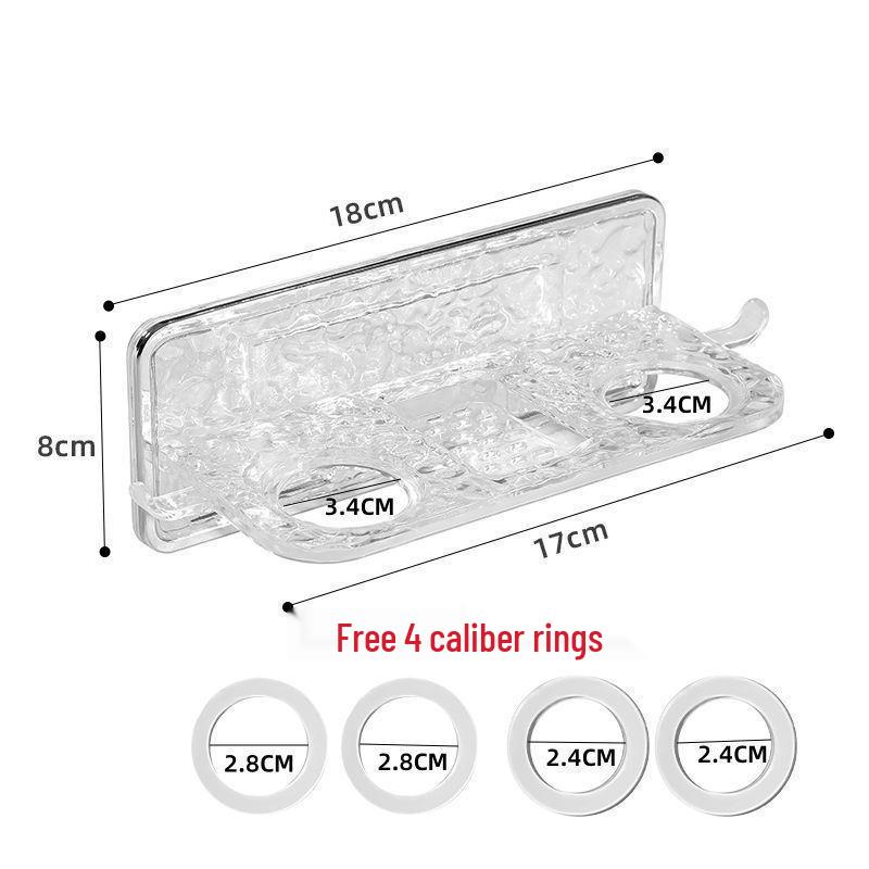 Punch-Free Wall-Mounted Rack for Shower Gel, Shampoo, and Soap
