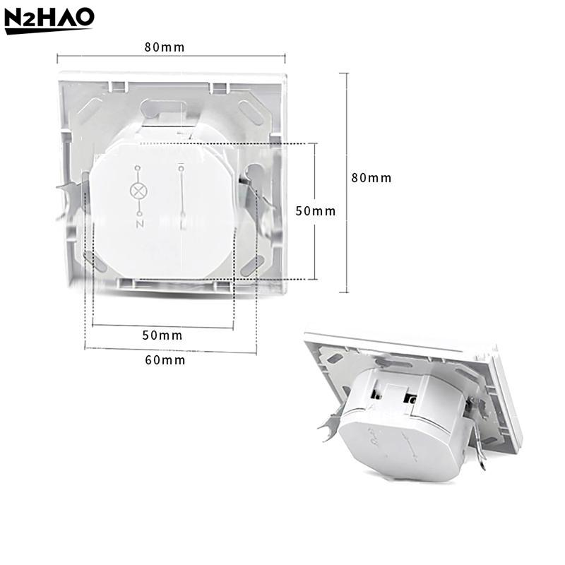 1/2/3PC AC110-240V DC9-24V LED PIR Motion Sensor Switch 2wire Human Infrared Automatic Sensing Adjustable Time Delay SwitchPanel