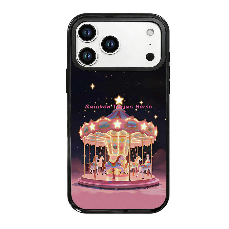 Carousel IPhone 17Promax Phone Case 16pro All Inclusive Hard Case 15pro Anti Drop Protective Case