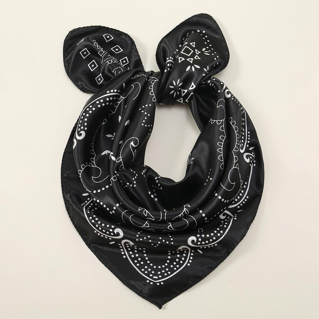Navy Blue Cashew Hip Hop Cotton Square Bandana Scarf Riding Headband Paisley Gifts For Men Unisex 60*60cm
