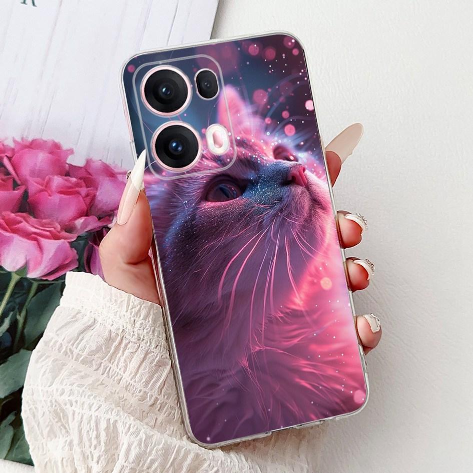For OPPO Reno13 Pro 5G Case CPH2697 Fashion Flower Butterfly Soft Silicone Phone Cover For OPPO Reno 13 CPH2689 Reno13Pro Bumper