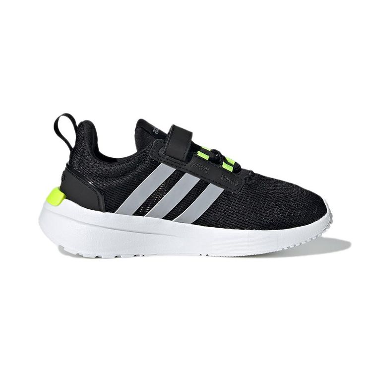 Adidas Racer TR21 Little Kid Black Solar Yellow Kids Sneakers Core-Black Halo-Silver GW8079