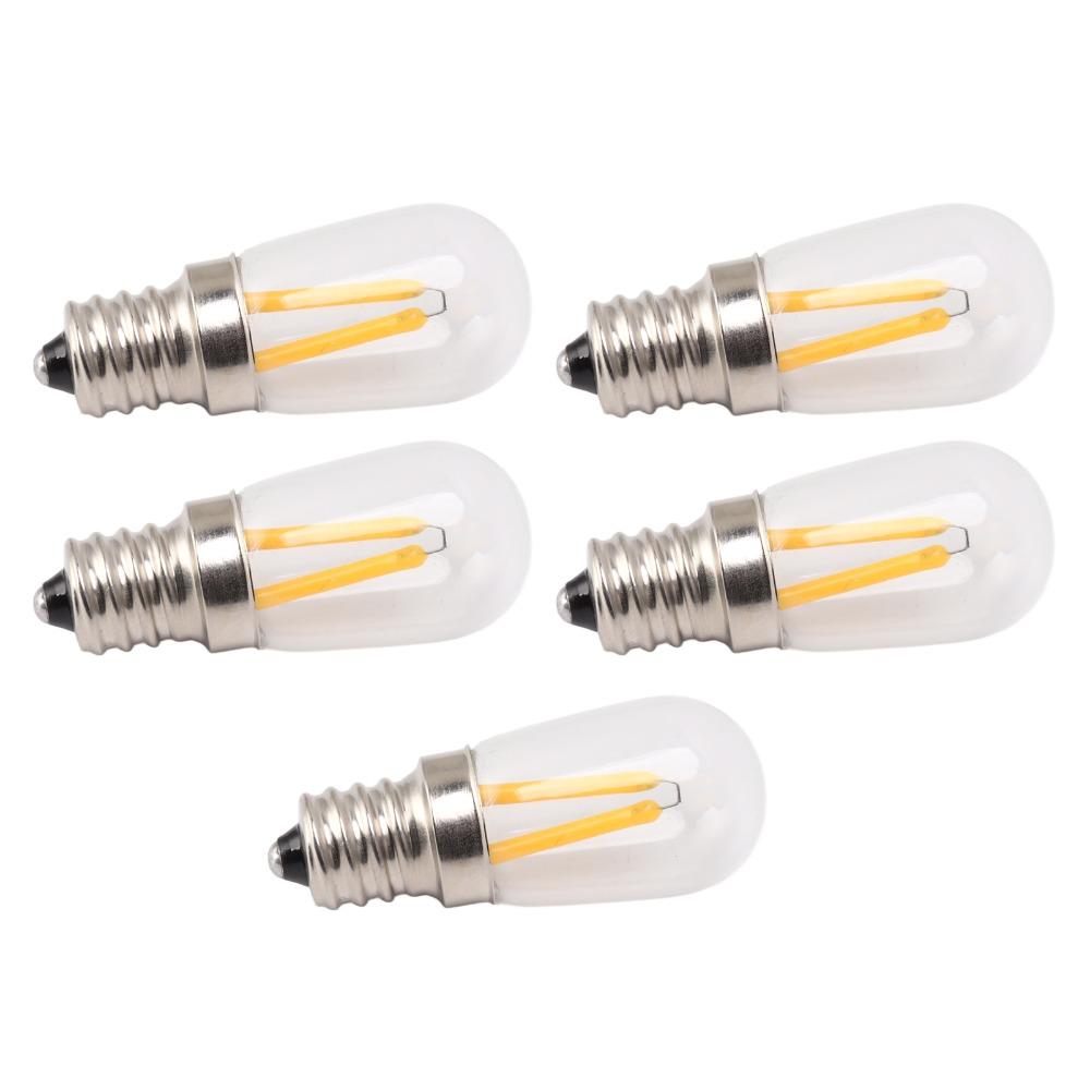 5 Pack E12 LED Fridge Light Bulbs 110V Fridge Light Bulbs Refrigerator Lamp Bulbs Indoor