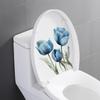 Waterproof Self-Adhesive Floral Toilet and Bathroom Wall Stickers
