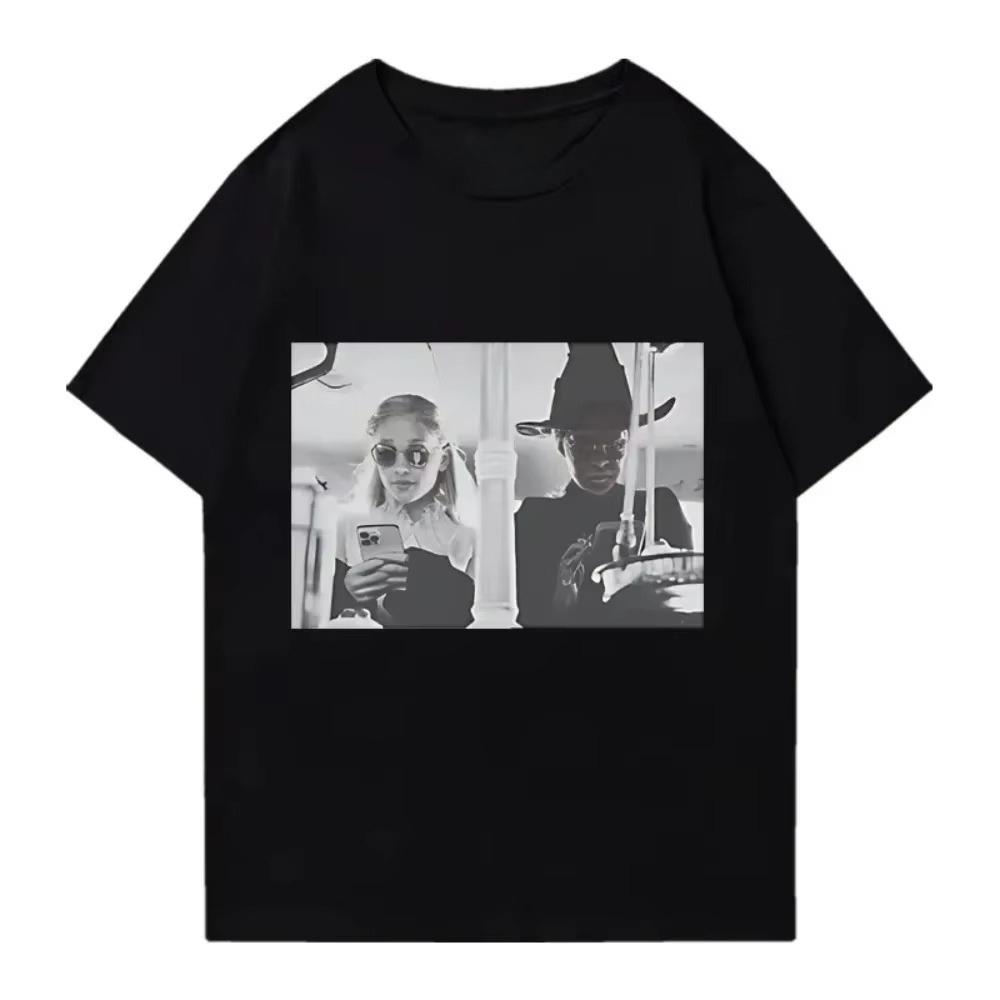 

Evil Movie Print Men s/Women s Witch Top with Classical Patterns T-Shirt Streetwear Short-Sleeved T-Shirt - Men s Summer Cott... S разноцветный