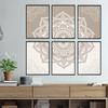 Bohemia Mandala Floral Grey Posters Canvas Painting Islamic Wall Art Print Pictures for Interior Yoga Living Room Decoration