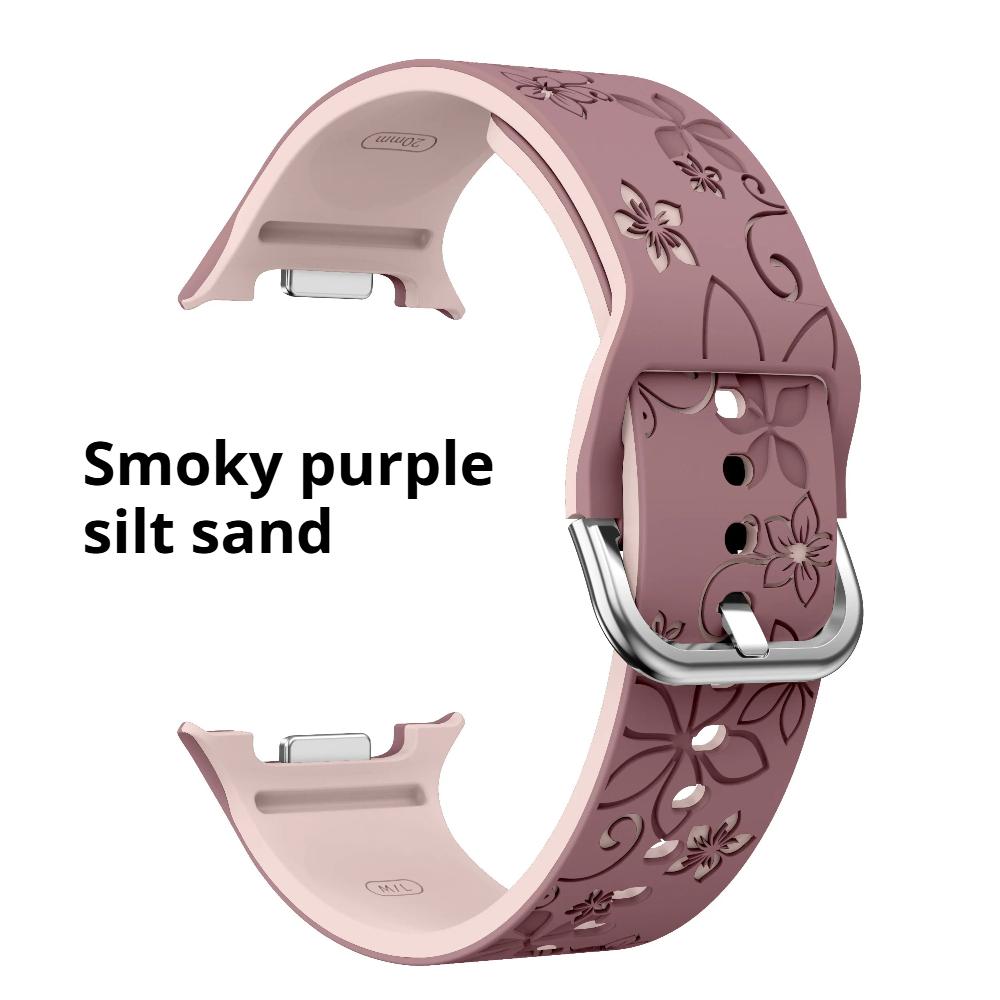 

Резной силиконовый ремешок для Samsung Galaxy 8 40 44мм/8 Classic Модный дышащий двухцветный браслет для Galaxy 8 Classic/40 44мм Samsung Galaxy 8 40mm