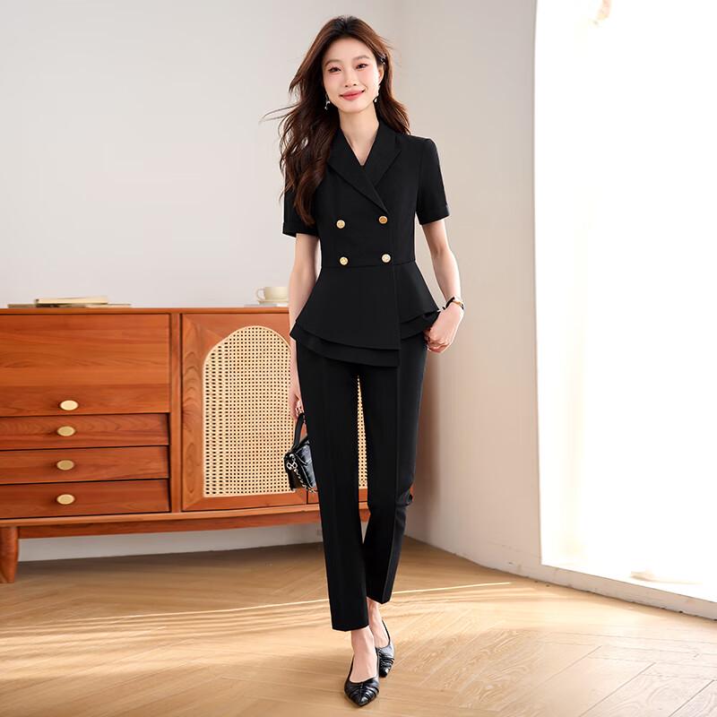 Women's Short-Sleeve Business Suit Set