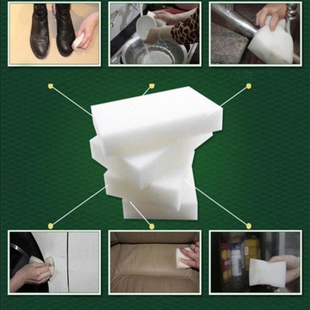 100 Pcs High Qulity Magic Sponge Eraser Cleaner Home Kitchen Office Car Dirty Cleaning Tool ARI