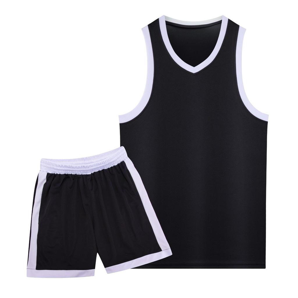 Children's Basketball Jersey Set American Narrow Shoulder Men's and Women's Game Sleeveless Quick-drying Training Jersey Printable Training Jersey