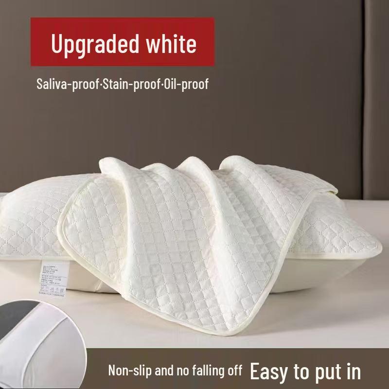 Mite-Resistant, Dirt-Proof, Anti-Drool Pillowcase Set - Protects Pillow from Sweat and Oil, Includes Inner Liner, Set of Two.