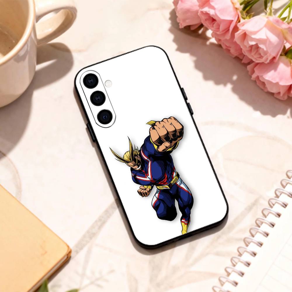 T-Toshinori Y-Yagi MHA All Might Handyhülle Für Samsung Galaxy A73,A72,A71,A70,A53,A52,A51,Andere Weiche Schwarze Hülle