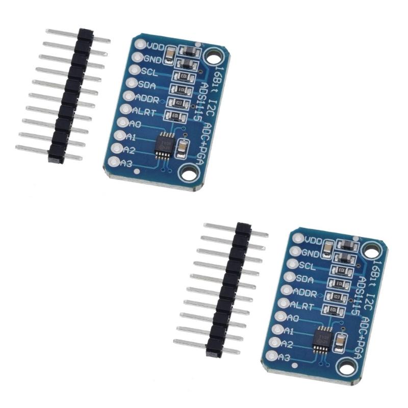 ADS1115 ADC Analog To Digital Adapter Module with Programmable Amplifier 16 Bit I2C Microcontroller Project