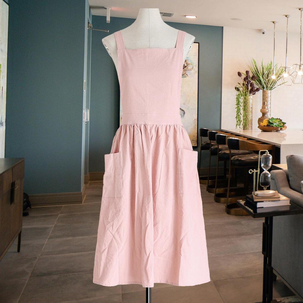 Kitchen Cooking Apron Gardening Apron Pleated Skirt Bibs cafe Home