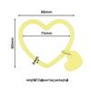 Heart-Shaped Silicone Bracelet Keychain Phone Strap