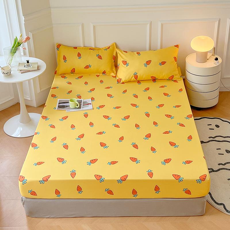 Queen Bonenjoy Size Fitted Bed Sheet With Elastic Band King Size Bed Cover Floral Style Sabanas Cama 150 Sheets No Pillowcase