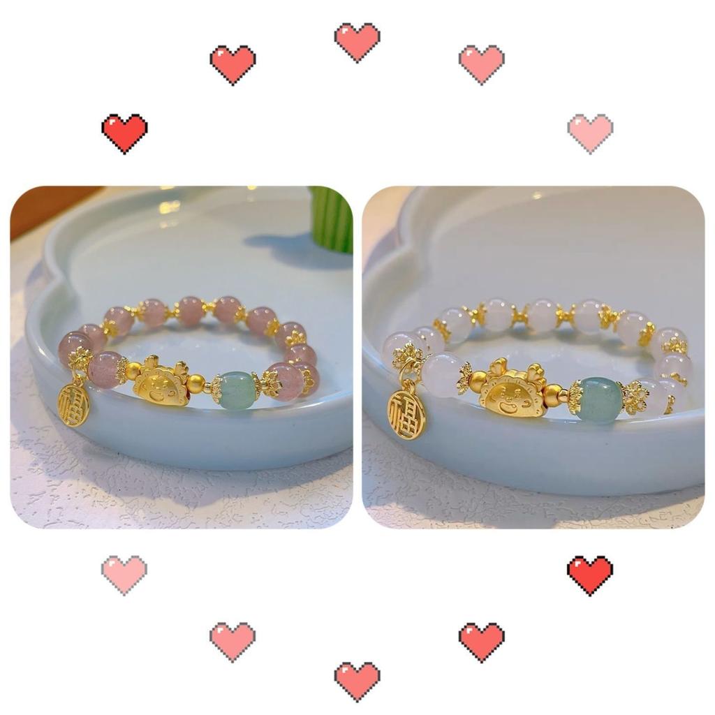 Yilong Steamed Dumpling Bracelet New Zodiac Dragon Birth Year Gift Dragon Dumpling Jewelry Classmate Birthday Gift