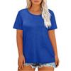 Plus Size Women Fashionable Casual Loose Fit Short Sleeve Top