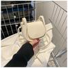 Solid PU Leather Bags for Women Fashion and Simple Mini Bag New Small Square Bag Crossbody Bags for Women