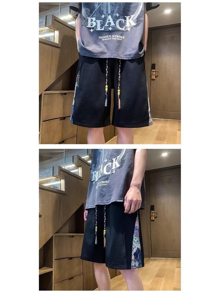 Men's Summer Plus Size Waffle Shorts - Breathable, Loose-Fit Basketball Style Mid-Length Pants