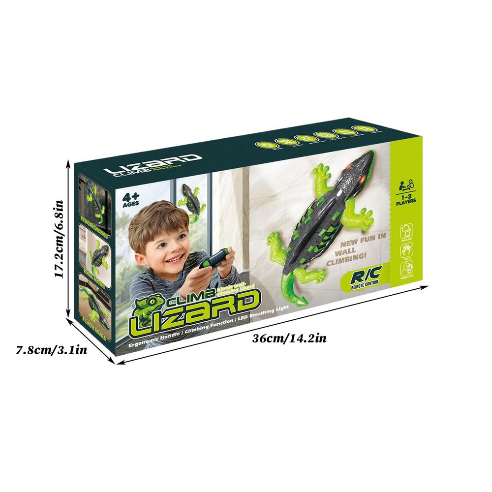 

Remote Control Lizard Toy Climbing Crawler Wall Electric Lizard with Light for Christmas Stocking Stuffer Kids Play Home Party