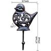 Vintage Cast Iron Bird Wall Hanger Hooks Rack, Decorative Indoor Outdoor Home Garden Country Farmhouse Garage Rustic Wall Mounted Hooks for Hanging