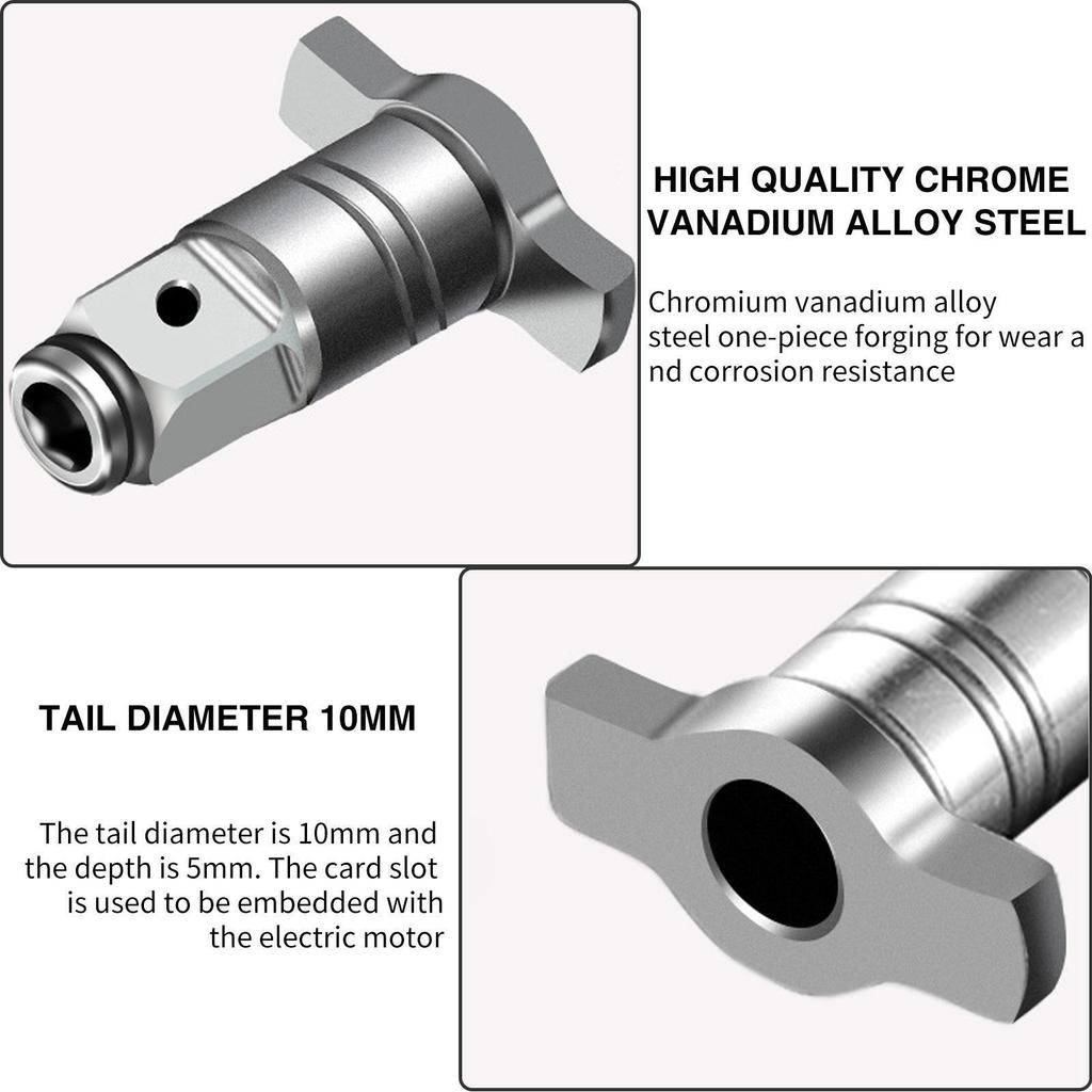 Electric Square Shaft Wrench Conversion Head Portable Multi-purpose High Hardness T-type Fitting Adapter