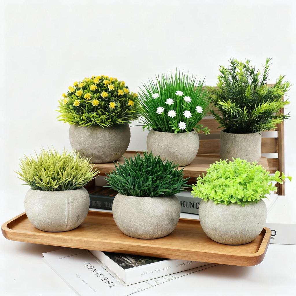 Artificial Baby's Breath Potted Flower for Wedding and Bedside Decor