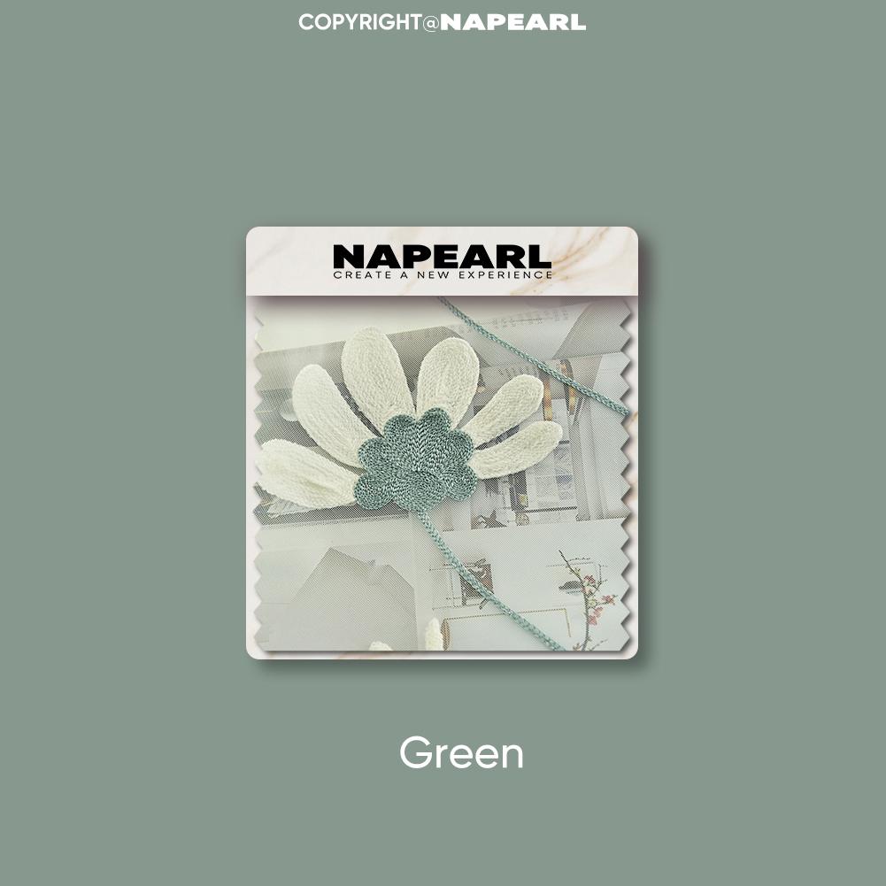 

1 шт. NAPEARL 10-20% затемнение Ins стиль элегантный и свежий вышитый легкий белый прозрачный занавес крючком тип для гостиной спальни домашний декор W100cm x L200cm зелёный