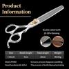 Fenice Dog Beauty Scissors 7 inch Professiona Double Teeth Pet Grooming Scissors for Dogs Thinner Shears Thnning rate 20-30%