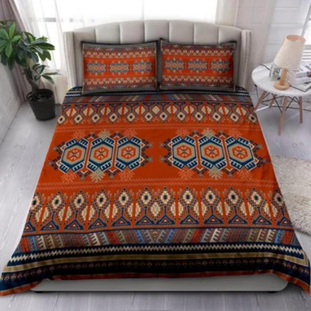Home Textiles Tmarc Tee Native American Buffalo Pattern Bedding Sets Quilt Cover Set