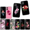For Xiaomi Redmi 15C 15 A4 A5 9A 9T 10A 10C 9C NFC Note 11 9 8 10 Pro 8T Phone Cover Case Rose Flower Peony Red