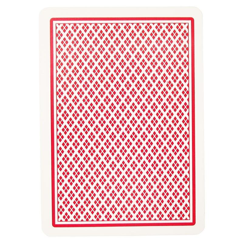 A Deck of Playing Cards and 50 Pieces Round Table Game Accessories Set  Pvc Plastic Playing Cards  Wear-resistant and Waterproof Playing Cards