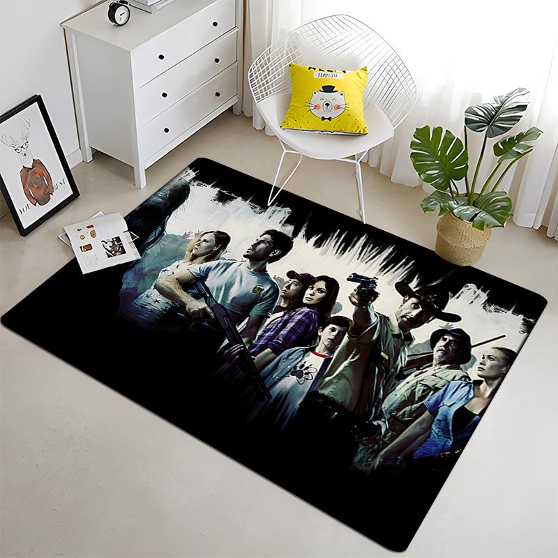 The Walking Dead Fans Collect Carpets Sofa Table Rug Anti Slip Floor Mat Halloween Decoration Floor MatLiving Room Home Decor