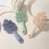 Hair Scalp Massager Shampoo Brush Scalp Care Comb with Handle and Soft Silicone Bristles  for Wet and Dry Hair Removes Dandruff