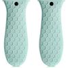 Patelai 2pcs Silicone Handle Cover for Cast Iron Skillet Kitchen Silicone Handles for Pots and Pans Non-Slip Pot Holder Sleeve for Fry Pan Griddles