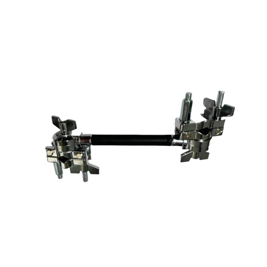 Multi-functional Drum Rack Extension with Double Head Tom-tom and Universal Clamp for Percussion Instruments
