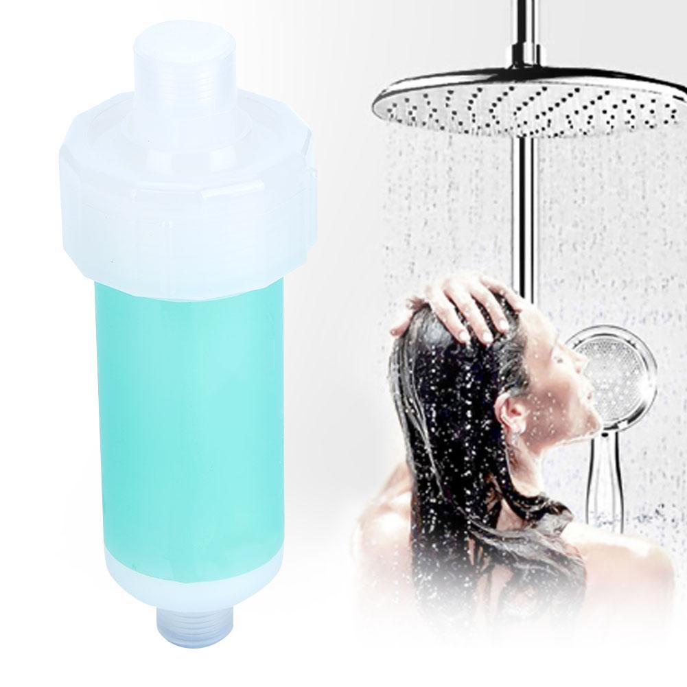 Bathroom Shower Filter Bath Water Purifier Chlorine Removal Shower Water Filter Blue