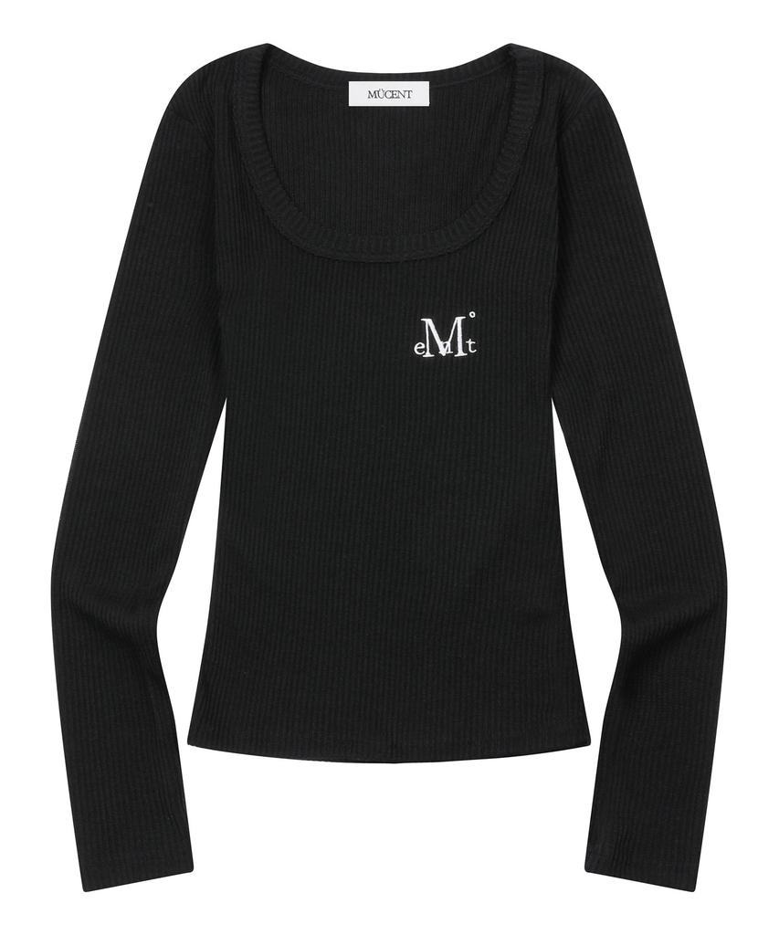 MUCENT Era U-Neck Ribbed Long Sleeve Tee (6 Colors)