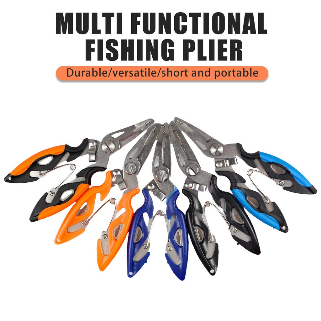 Fishing Pliers Fishing Plier Scissor Multifunction Braid Line Lure Cutter Anti Slip Fishing Hook Remover Fishing Tackle Tool