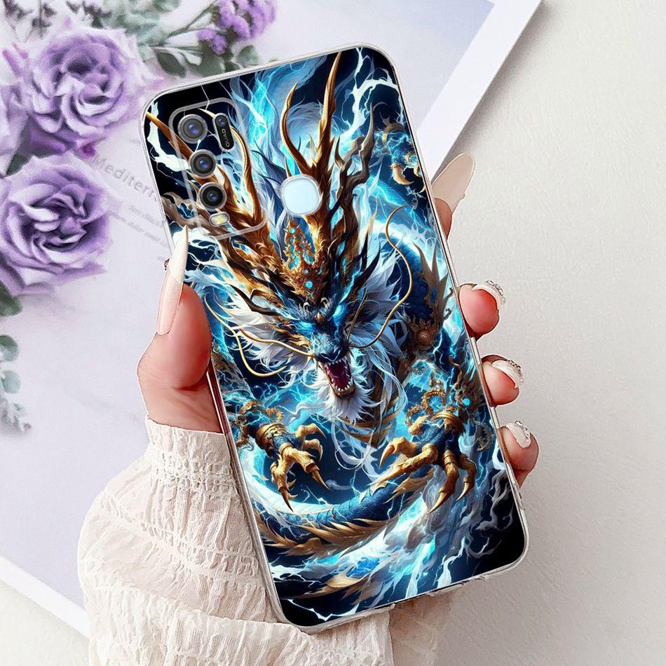 For Vivo Y50 Y30 Y30i 1935 1938 Cool Dragon Tiger Painted Phone Case For Vivo Y30 Y30i Y50 Soft Silicone TPU Cases