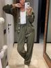 New Arrivals Women's Casual Sports Set Open-Knit Top Outfit